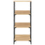 bogreol 50x33x117,5 cm konstrueret træ sonoma-eg