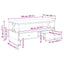 sofabord 100x51x45 cm konstrueret træ sonoma-eg