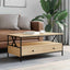 sofabord 100x51x45 cm konstrueret træ sonoma-eg
