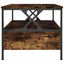 sofabord 100x51x44 cm konstrueret træ røget egetræsfarve