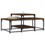sofabord 102x60x45 cm konstrueret træ brun egetræsfarve