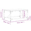 sofabord 75x50x35 cm konstrueret træ sonoma-eg