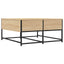 sofabord 80x80x40 cm konstrueret træ sonoma egetræsfarve