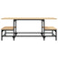 sofabord 100x50,5x40 cm konstrueret træ sonoma-eg