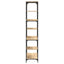 bogreol 91x36x176 cm konstrueret træ og jern sonoma-eg