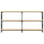 konsolbord 156x28x80,5 cm konstrueret træ sonoma-eg