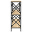 konsolbord 156x28x80,5 cm konstrueret træ sonoma-eg