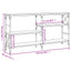 konsolbord 150x29x76,5 cm konstrueret træ sonoma-eg