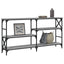 konsolbord 150x29x76,5 cm konstrueret træ grå sonoma-eg