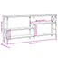 konsolbord 180x29x76,5 cm konstrueret træ sonoma-eg