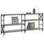 konsolbord 180x29x76,5 cm konstrueret træ grå sonoma-eg