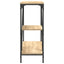 konsolbord 88,5x30x75 cm konstrueret træ sonoma-eg