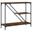 konsolbord 88,5x30x75 cm konstrueret træ røget sonoma-eg
