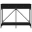 konsolbord 100x39x78,5 cm konstrueret træ sort