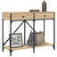 konsolbord 100x39x78,5 cm konstrueret træ sonoma-eg