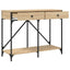 konsolbord 100x39x78,5 cm konstrueret træ sonoma-eg