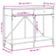 konsolbord 100x39x78,5 cm konstrueret træ sonoma-eg