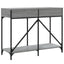 konsolbord 100x39x78,5 cm konstrueret træ grå sonoma-eg