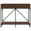 konsolbord 100x39x78,5 cm konstrueret træ brun egetræsfarve