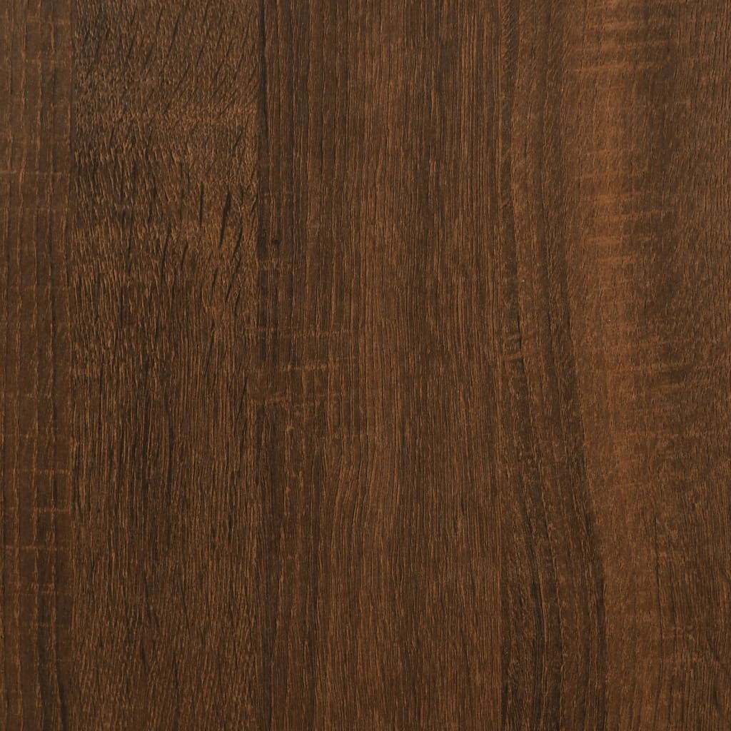 konsolbord 100x39x78,5 cm konstrueret træ brun egetræsfarve