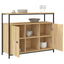 skænk Sonoma eg 100x35x80 cm konstrueret træ