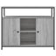 skænk 100x35x80 cm konstrueret træ grå sonoma-eg