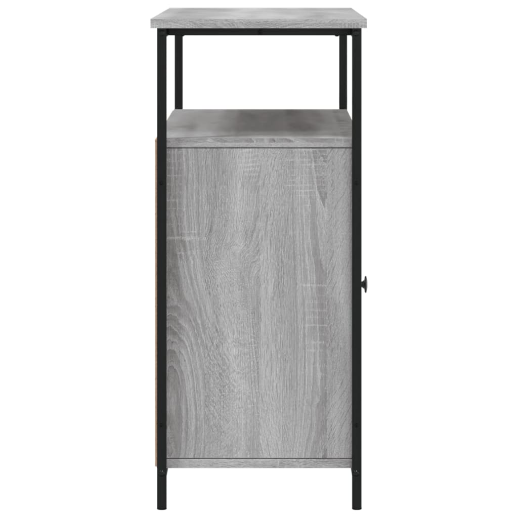 skænk 100x35x80 cm konstrueret træ grå sonoma-eg