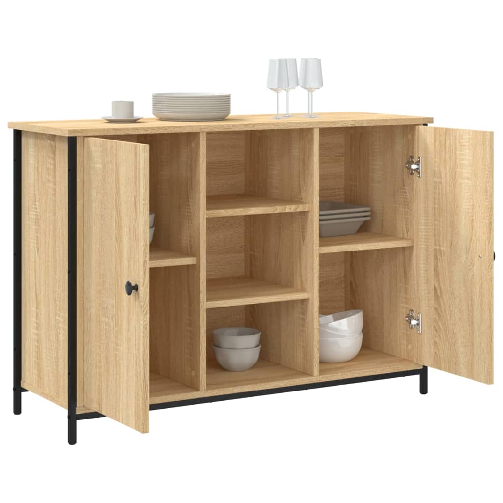 skænk 100x35x70 cm konstrueret træ sonoma-eg