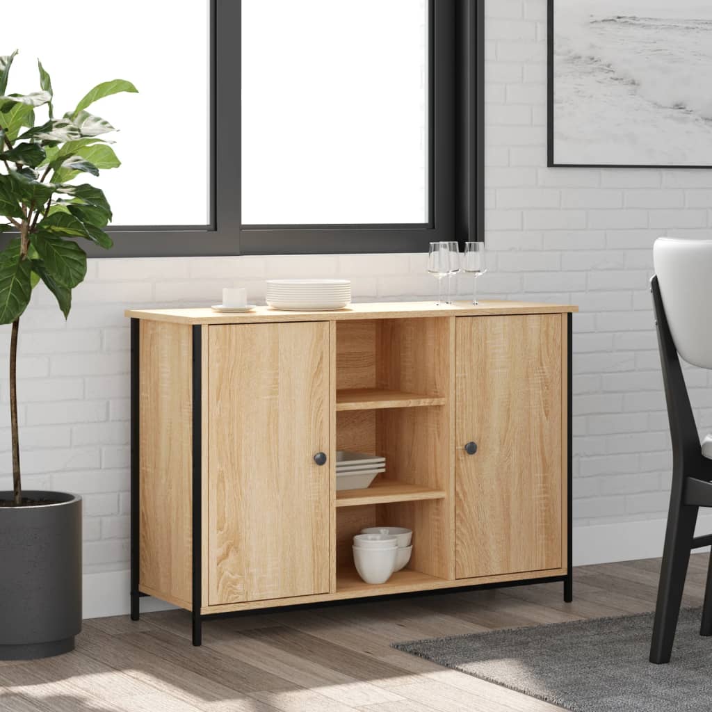 skænk 100x35x70 cm konstrueret træ sonoma-eg