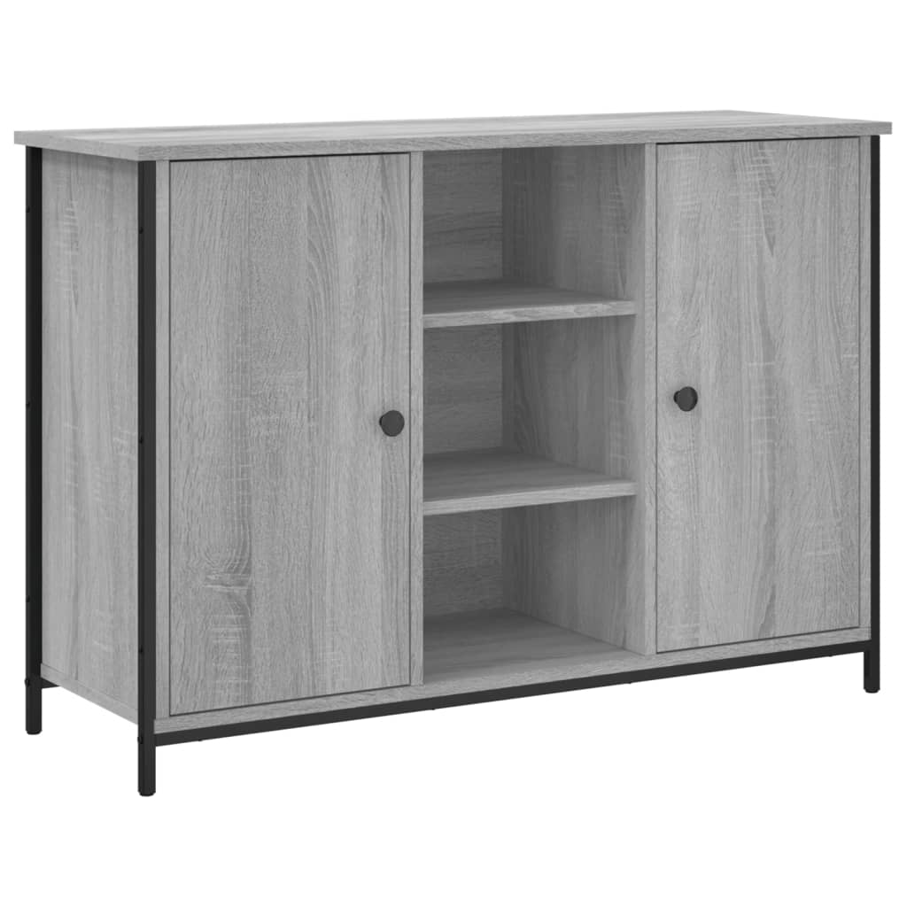 skænk 100x35x70 cm konstrueret træ grå sonoma-eg