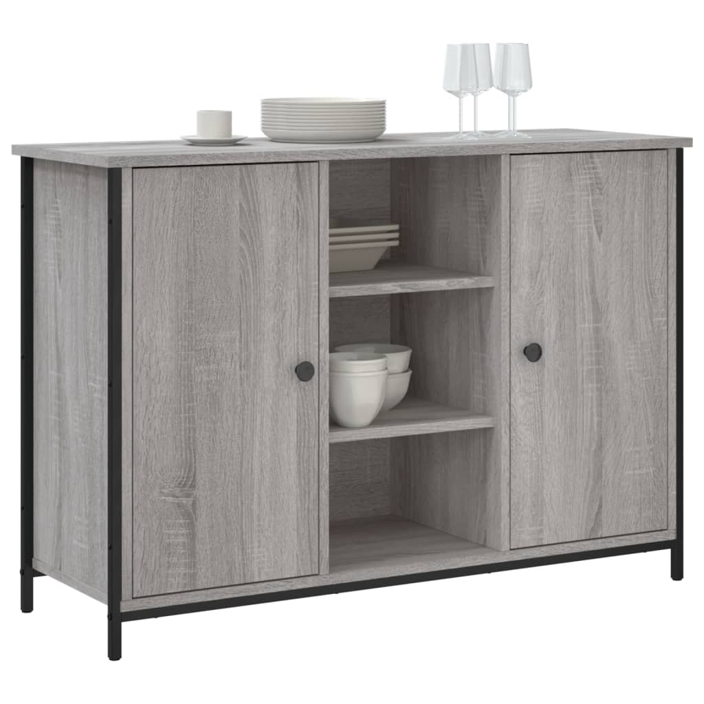 skænk 100x35x70 cm konstrueret træ grå sonoma-eg