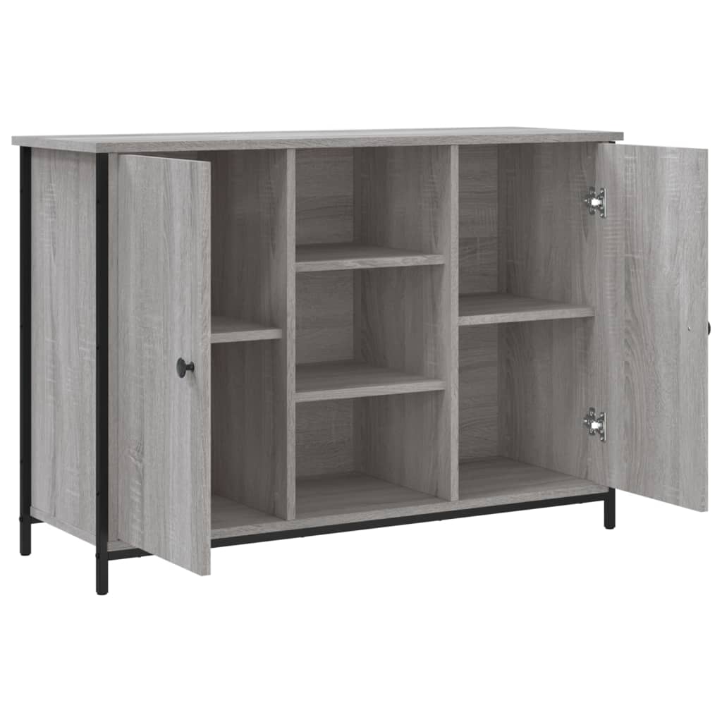 skænk 100x35x70 cm konstrueret træ grå sonoma-eg