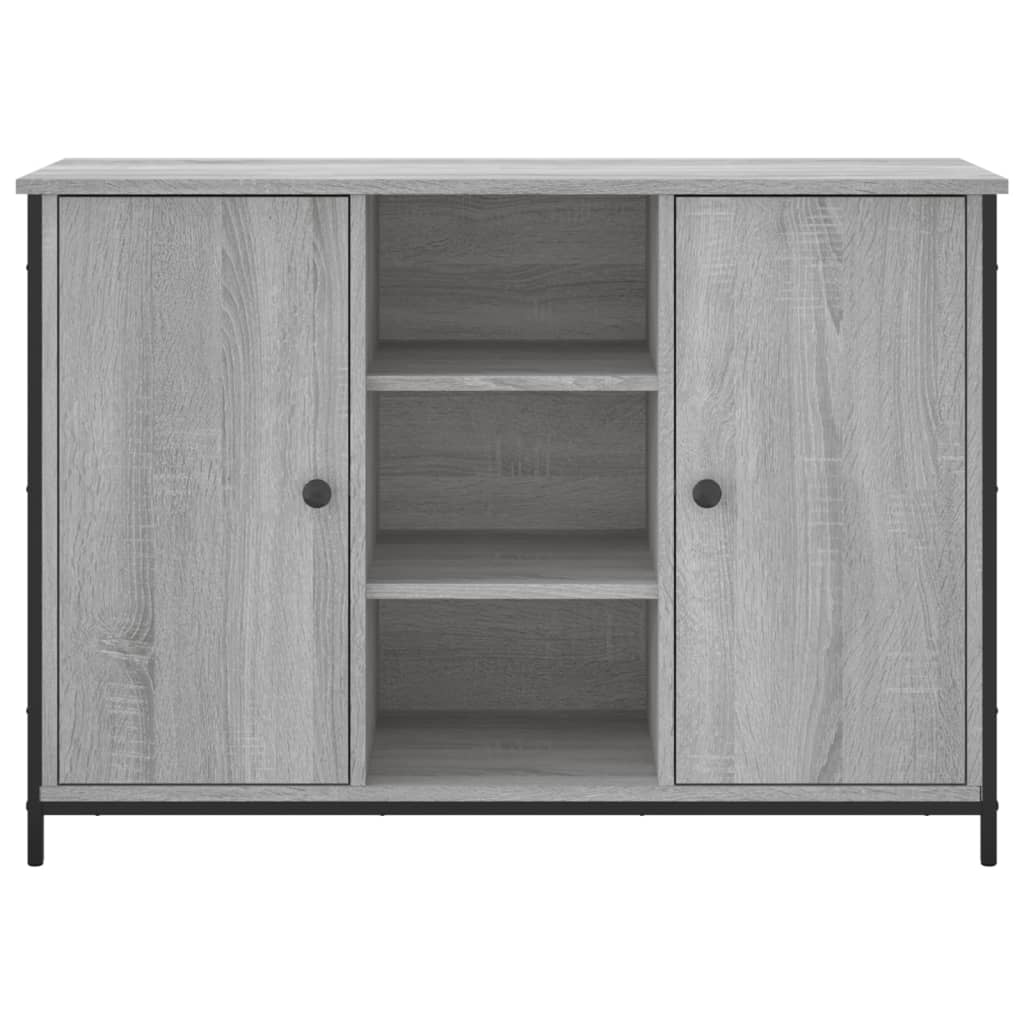 skænk 100x35x70 cm konstrueret træ grå sonoma-eg