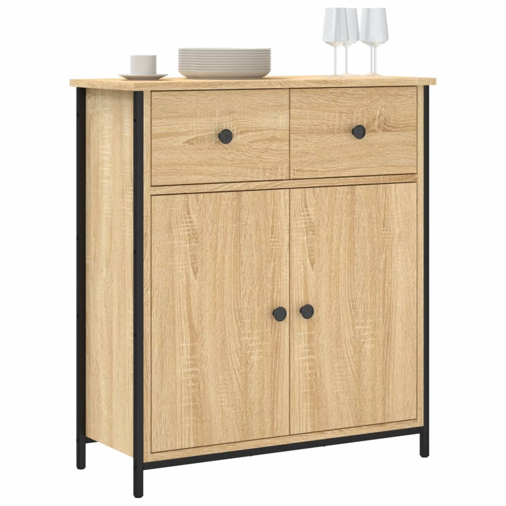 skænk 70x30x80 cm konstrueret træ sonoma-eg