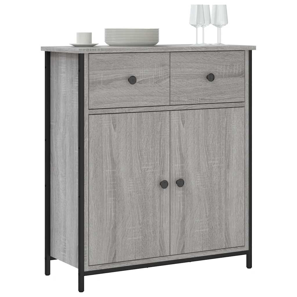 skænk 70x30x80 cm konstrueret træ grå sonoma-eg