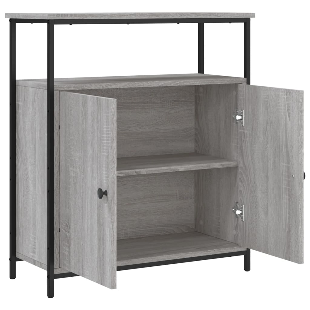 skænk 70x30x80 cm konstrueret træ grå sonoma-eg