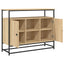 skænk 100x35x80 cm konstrueret træ sonoma-eg