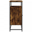 skænk 100x35x80 cm konstrueret træ røget egetræsfarve