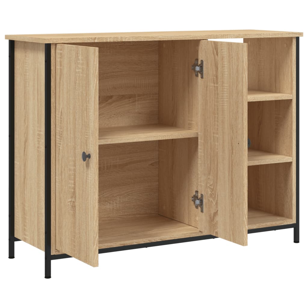 skænk 100x33x75 cm konstrueret træ sonoma-eg