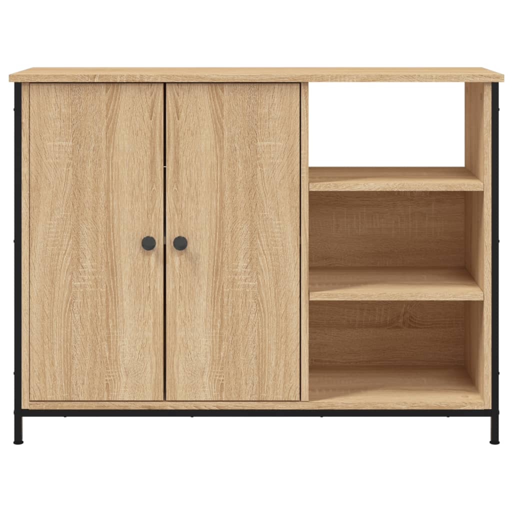 skænk 100x33x75 cm konstrueret træ sonoma-eg
