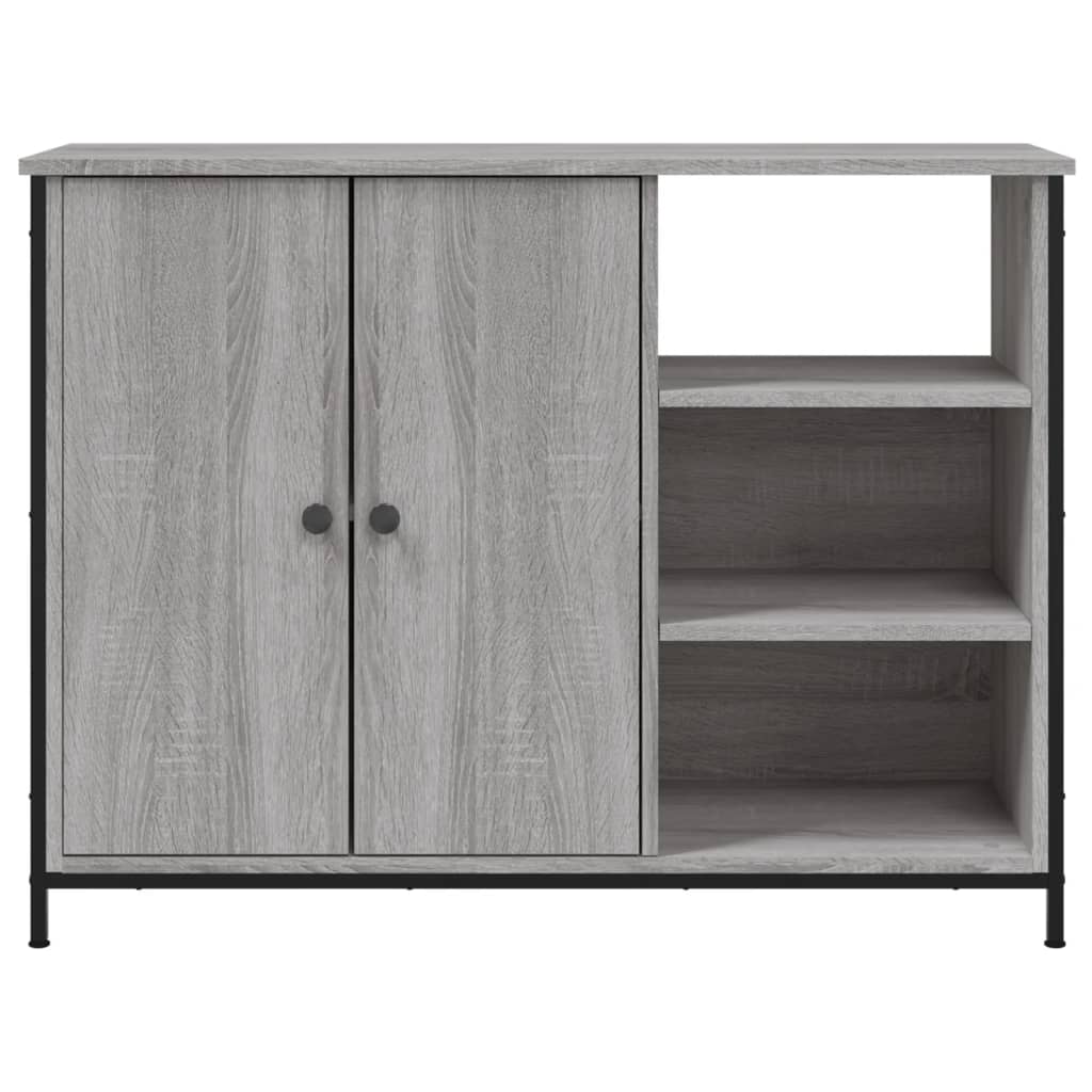 skænk 100x33x75 cm konstrueret træ grå sonoma-eg
