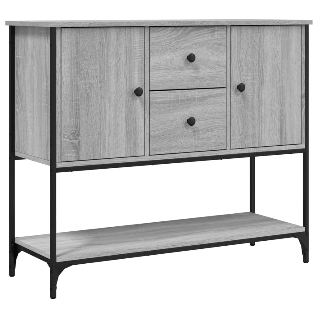 skænk 100x36x85 cm konstrueret træ grå sonoma-eg