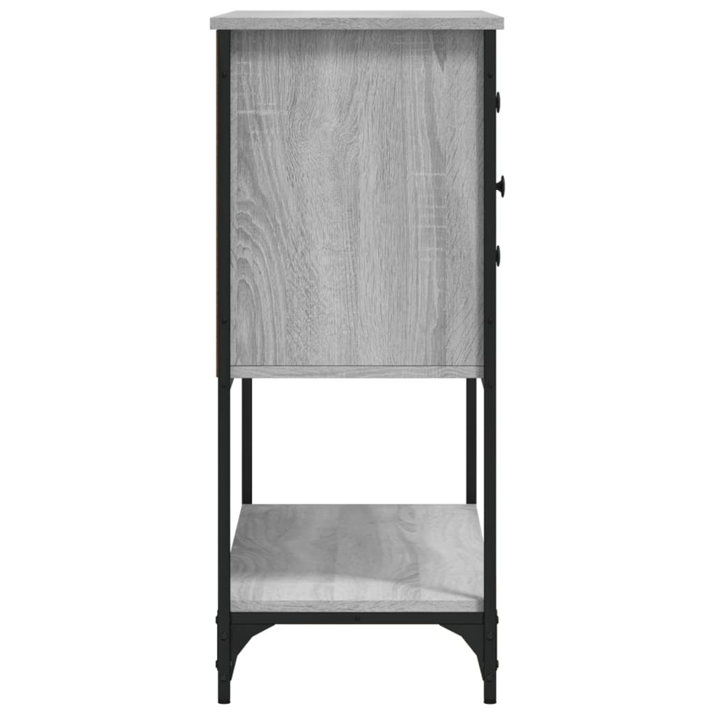 skænk 100x36x85 cm konstrueret træ grå sonoma-eg