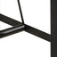 barbord 110x55x107 cm massivt genbrugstræ og jern
