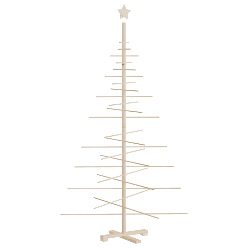 dekorativt juletræ 180 cm massivt fyrretræ