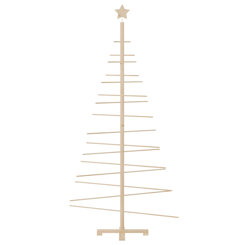 dekorativt juletræ 180 cm massivt fyrretræ