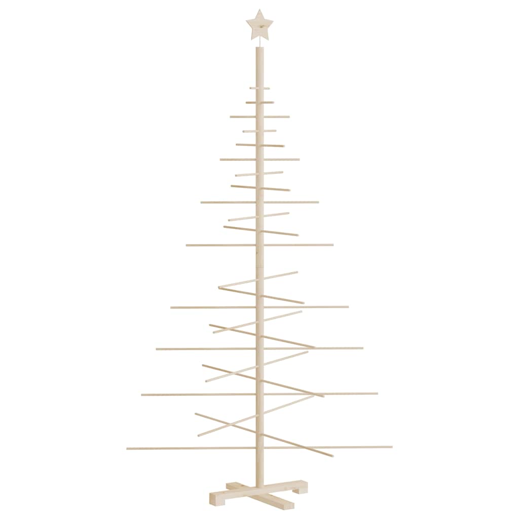 dekorativt juletræ 180 cm massivt fyrretræ
