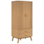 klædeskab OLDEN 76,5x53x172 cm massivt fyrretræ brun