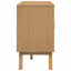 skænk OLDEN 114x43x73,5 cm massivt fyrretræ brun