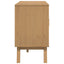 skænk OLDEN 114x43x73,5 cm massivt fyrretræ brun